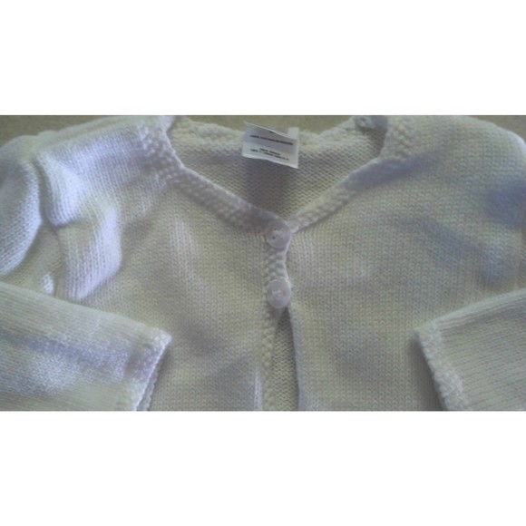 Girl's Size 9 M Months 3 Piece Outfit White Cardigan, Elephant Top & Pants - Picture 6 of 9